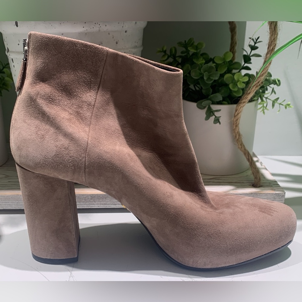 Prada suede booties